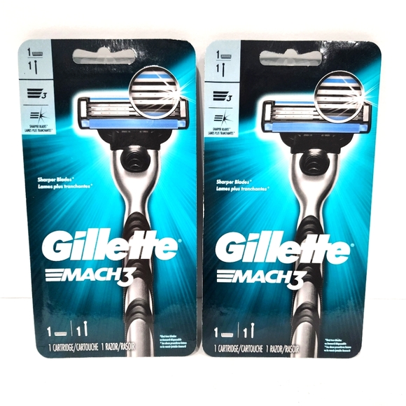 2 Men’s Gillette Mach3 Razors NEW - Picture 1 of 2